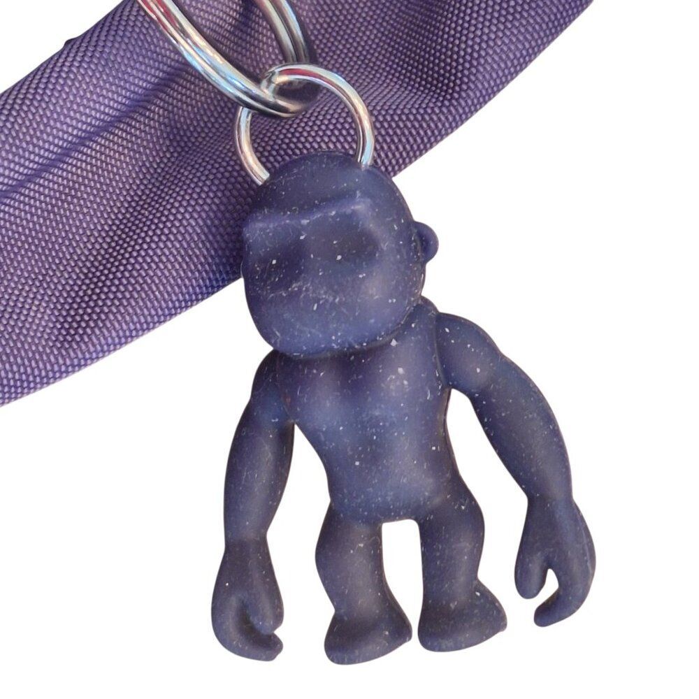 NWT Kipling Seoul Small Backpack Galaxy Blue Rubber Monkey Charm - Picture 4 of 12